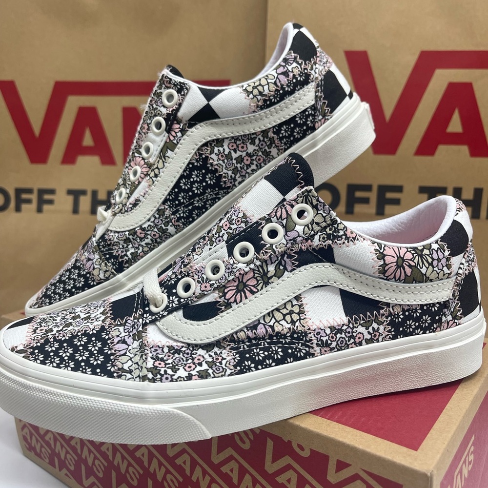 Vans Men’s Old Skool (Patchwork Firl) Marshmallow Sneakers
VN0A38G19FY - Picture 9 of 16